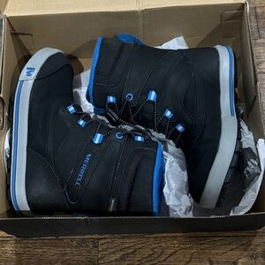 Merrell Kid’s Black and Blue Snow Boots